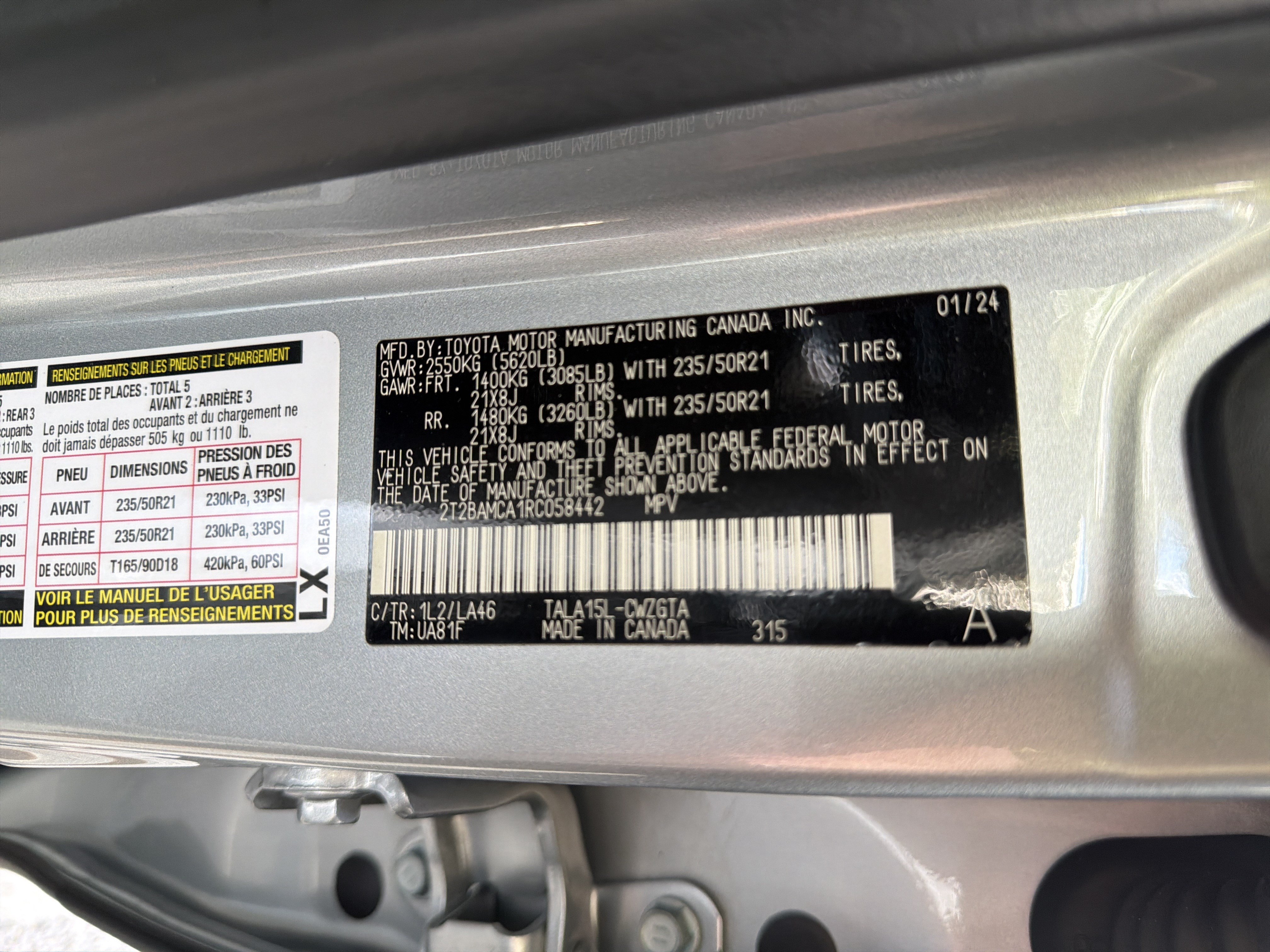 Certified 2024 Lexus RX 350 AWD w/ Convenience Package image 47