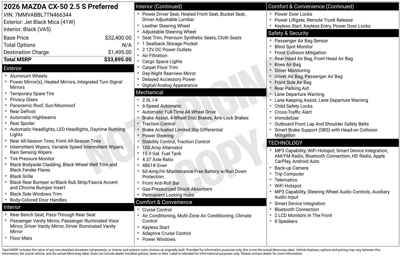 Used 2026 MAZDA CX-50 AWD 2.5 S w/ Preferred Pkg image 25