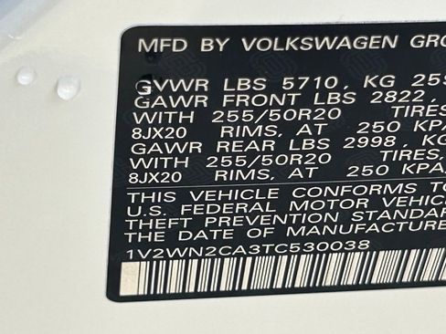 New 2026 Volkswagen Atlas SE FWD image 59