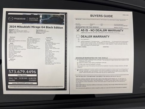 Used 2024 Mitsubishi Mirage G4 Black Edition image 31