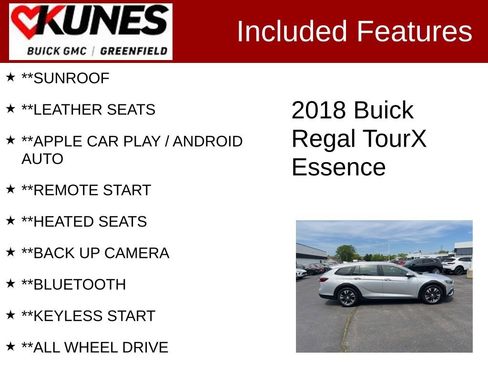 Used 2018 Buick Regal Essence w/ Driver Confidence Package #1 AWD/4WD image 2