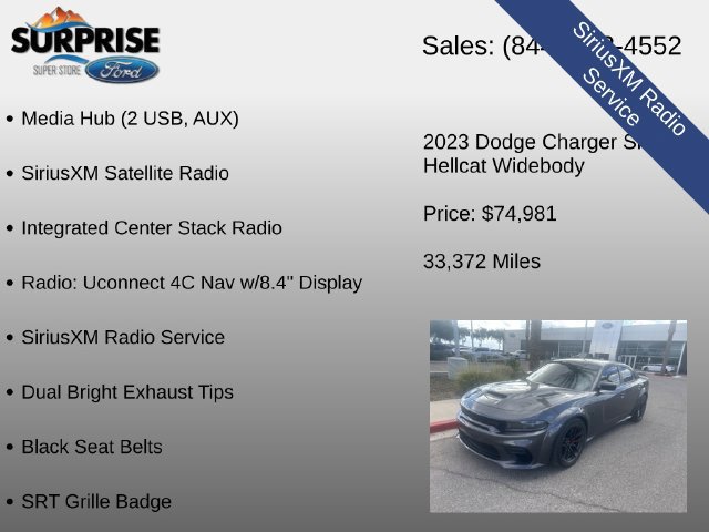 Used 2023 Dodge Charger SRT Hellcat w/ Navigation & Travel Group RWD image 17