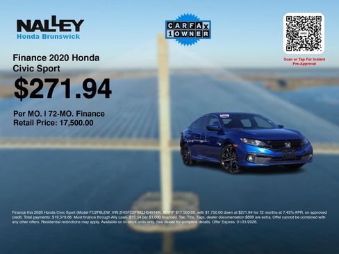 Used 2020 Honda Civic Sport image 3