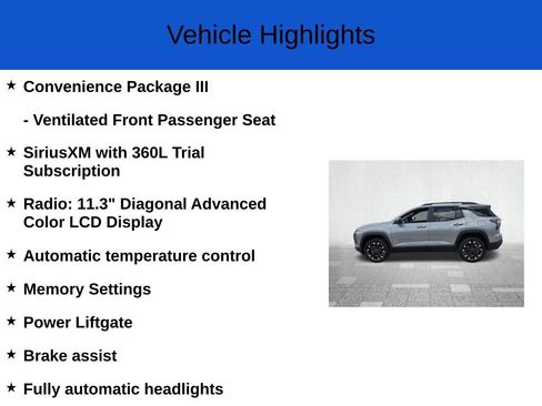New 2026 Chevrolet Equinox RS w/ Convenience Package III image 3