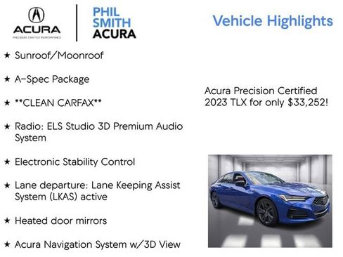 Certified 2023 Acura TLX A-Spec Package image 9