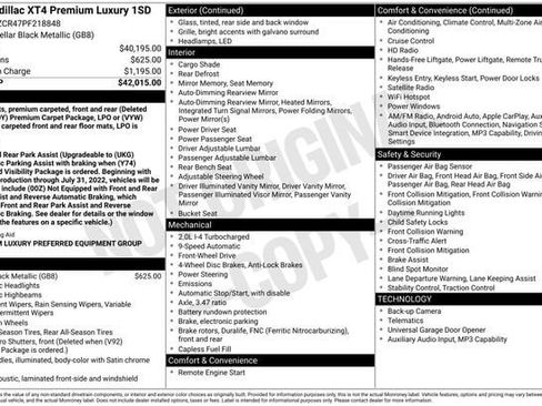 Certified 2023 Cadillac XT4 Premium Luxury FWD image 34