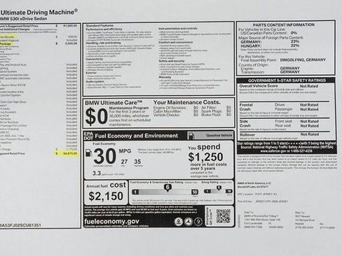 Used 2025 BMW 530i xDrive image 53