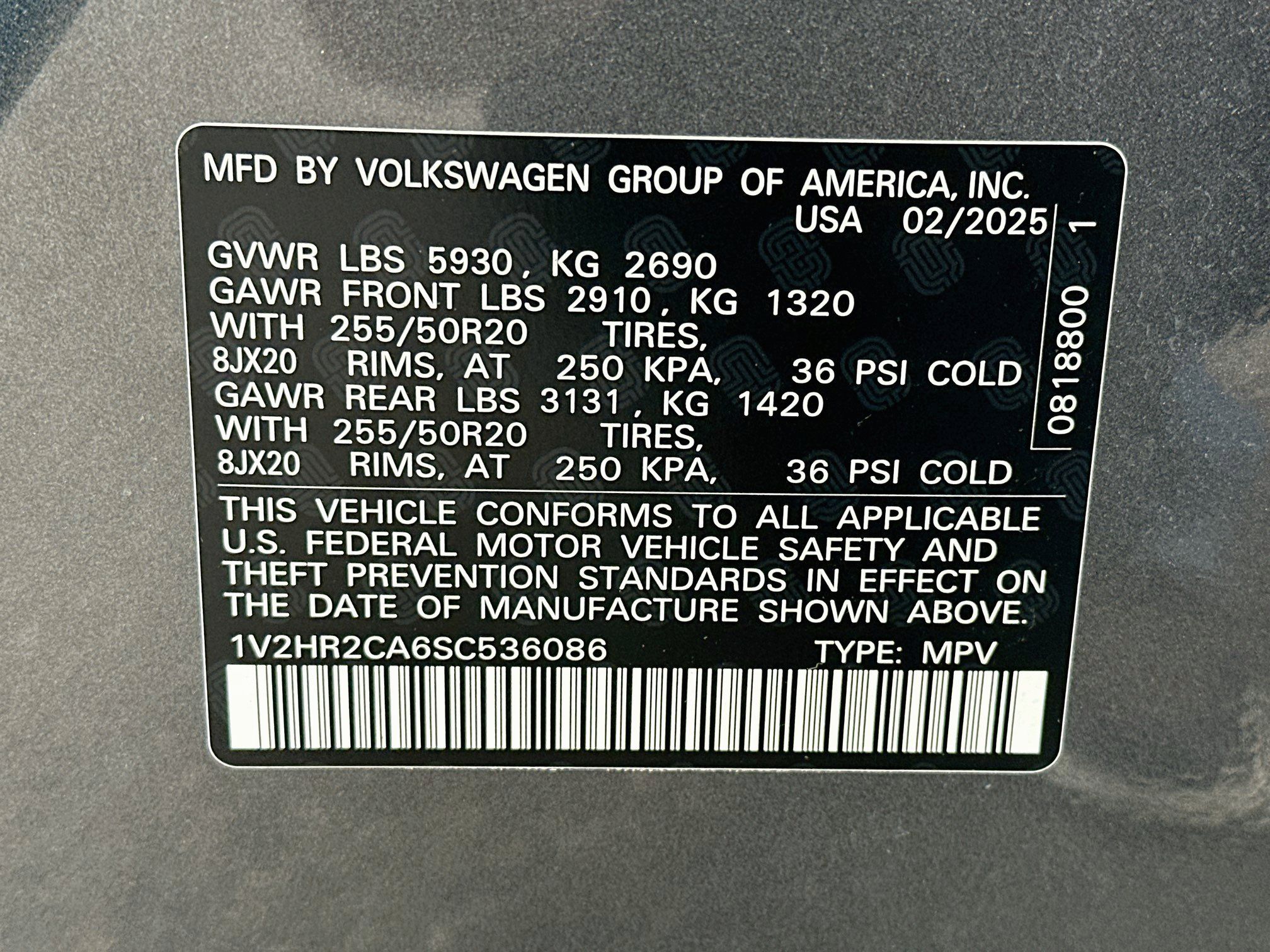 Used 2025 Volkswagen Atlas SE AWD/4WD image 12