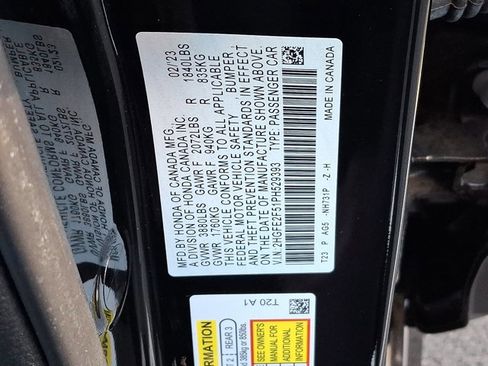 Certified 2023 Honda Civic Sport image 27