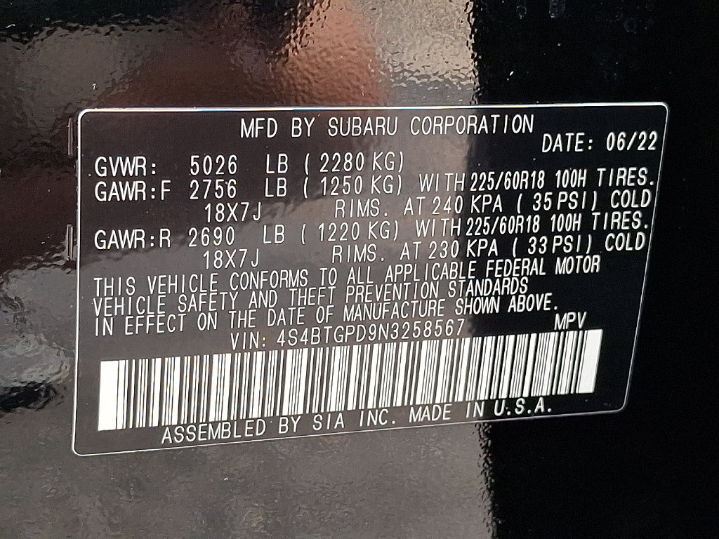 Used 2022 Subaru Outback Touring XT AWD/4WD image 30