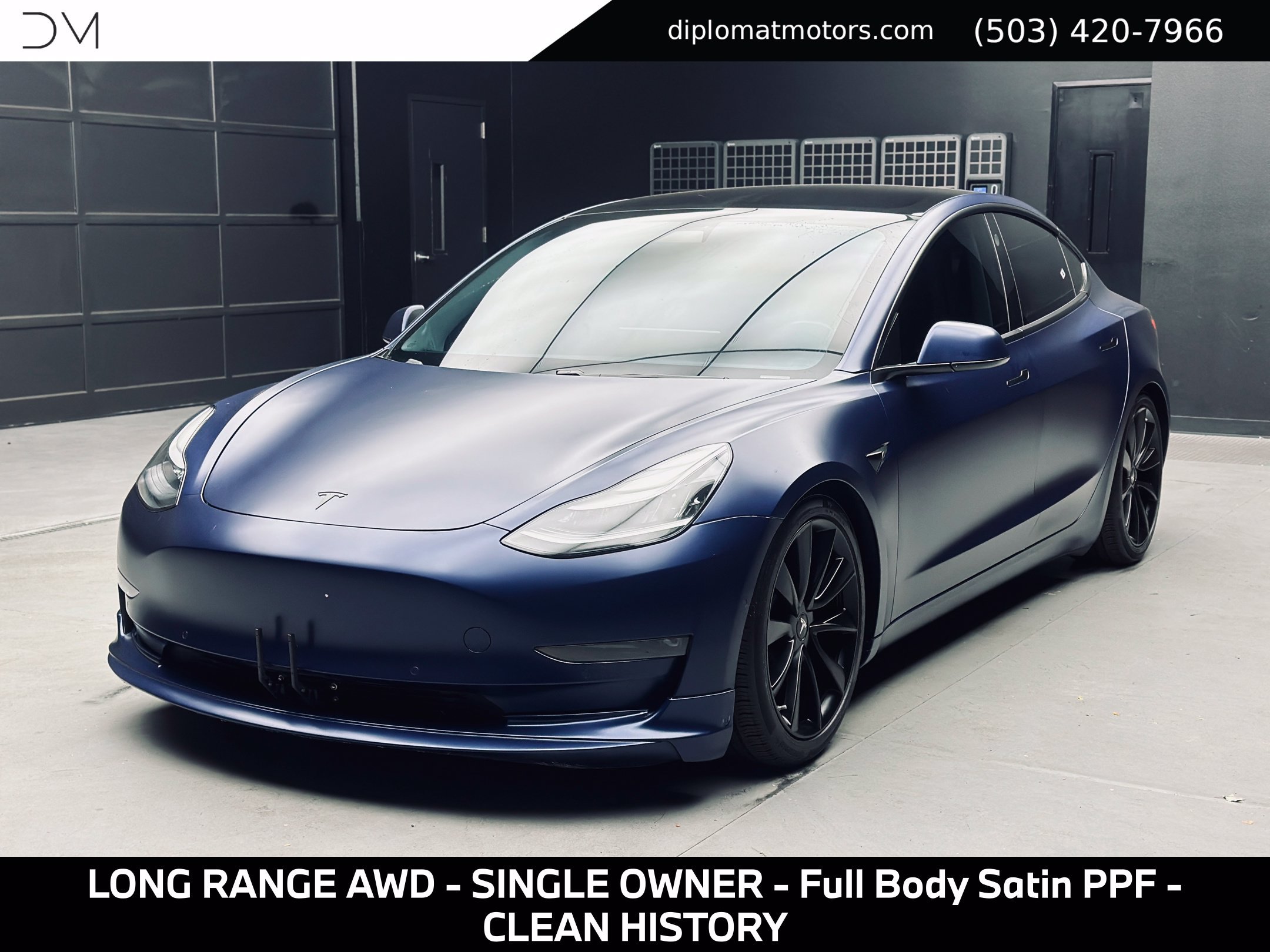 Used 2018 Tesla Model 3 Long Range AWD/4WD image 1
