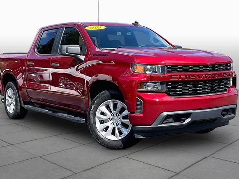 Used 2021 Chevrolet Silverado 1500 Custom w/ LPO, Dark Essentials Package RWD image 3