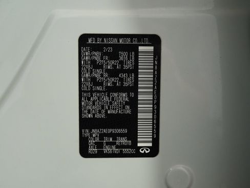 Used 2023 INFINITI QX80 Premium Select w/ Cargo Package image 36