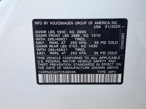 New 2026 Volkswagen Atlas SEL Premium R-Line AWD/4WD image 26