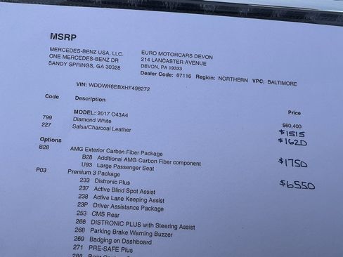 Used 2017 Mercedes-Benz C 43 AMG 4MATIC Cabriolet image 33
