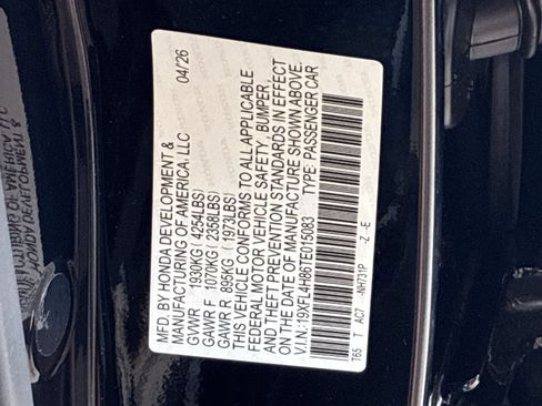 Certified 2026 Honda Civic Sport image 39
