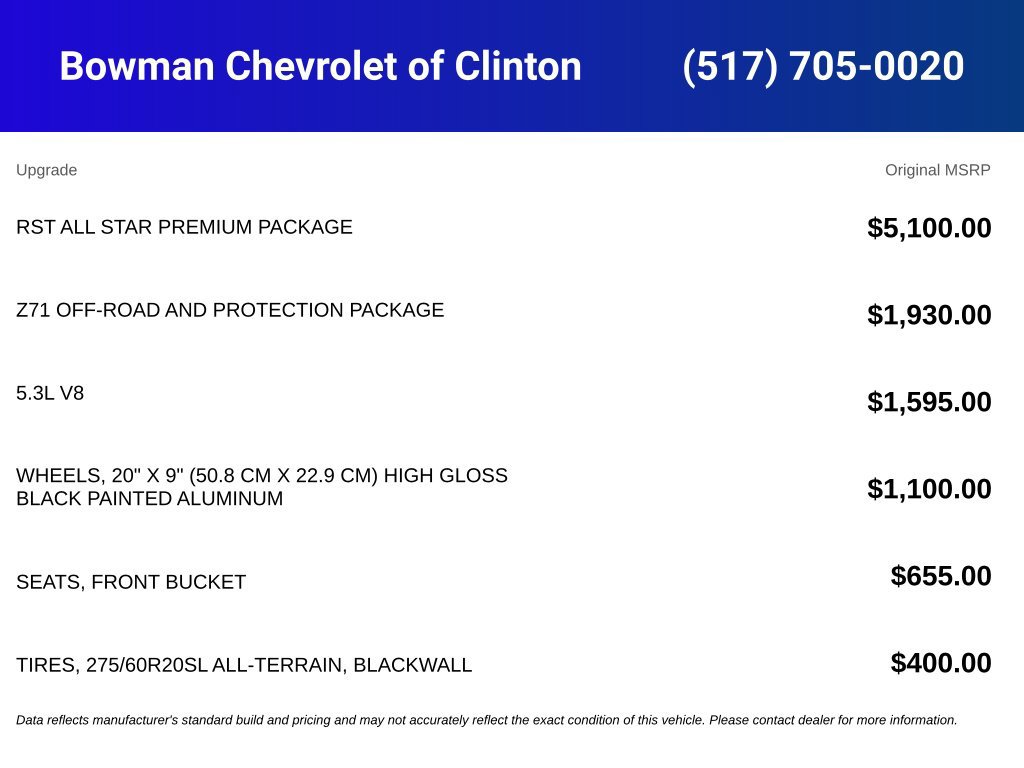 New 2026 Chevrolet Silverado 1500 RST w/ RST All Star Premium Package AWD/4WD image 4