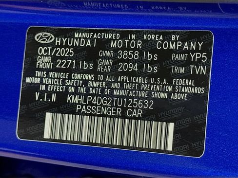 Certified 2026 Hyundai Elantra Limited w/ Cargo Package FWD image 49