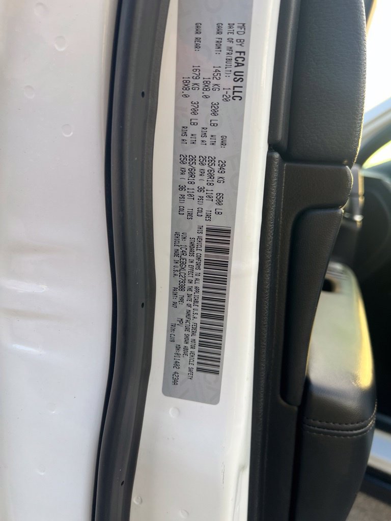 Certified 2020 Jeep Grand Cherokee Limited RWD image 53