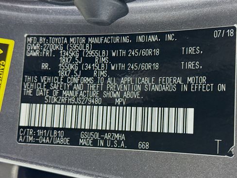 Used 2018 Toyota Highlander XLE image 40