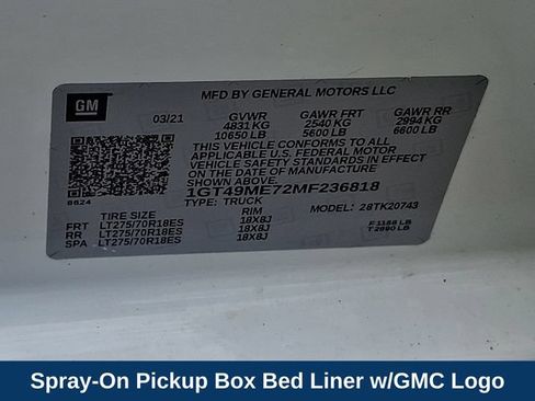 Used 2021 GMC Sierra 2500 SLE w/ SLE Value Package; AWD/4WD image 27