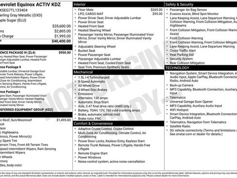 Used 2026 Chevrolet Equinox ACTIV w/ Convenience Package III AWD/4WD image 7