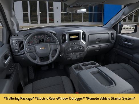 New 2026 Chevrolet Silverado 1500 Custom w/ Turbomax Blackout Package AWD/4WD image 4