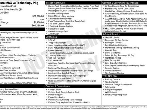 Used 2025 Acura MDX Technology Package image 11