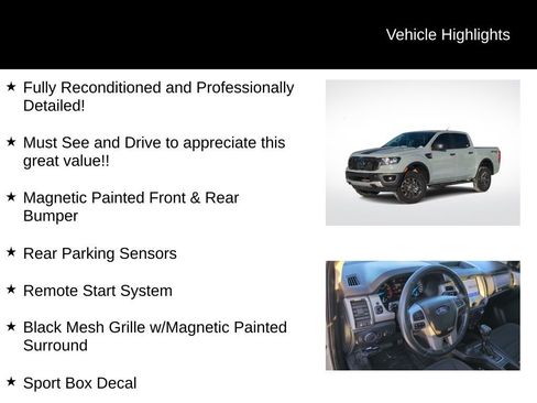 Certified 2023 Ford Ranger XLT w/ Equipment Group 302A High image 26