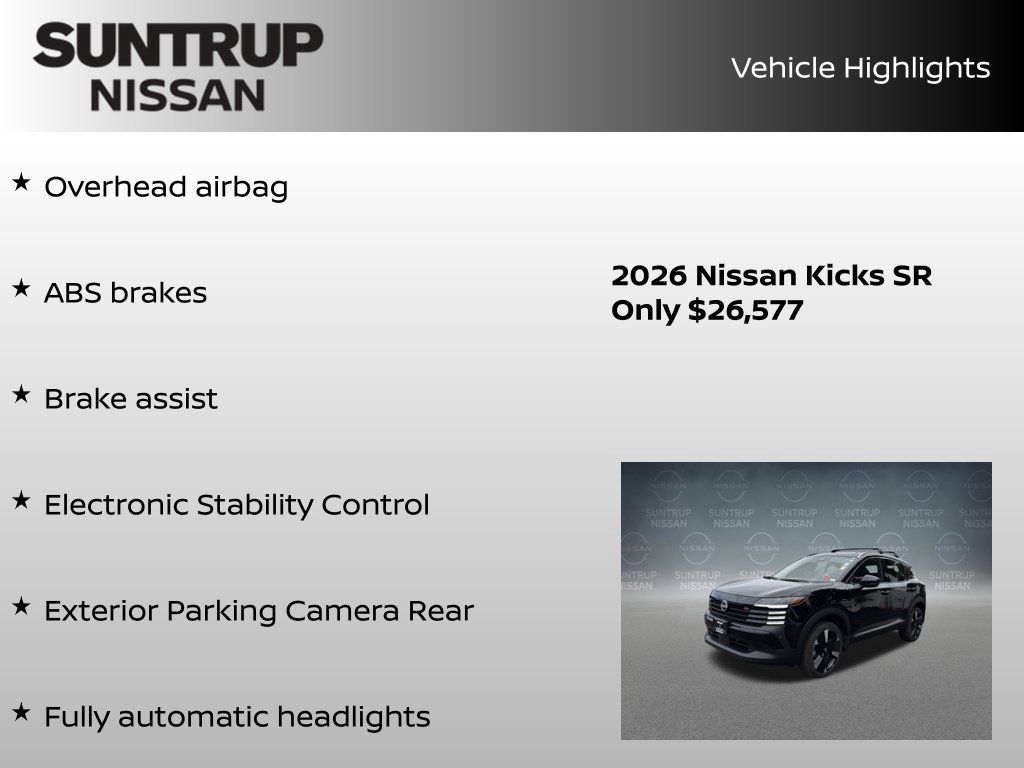 Certified 2026 Nissan Kicks SR FWD image 38