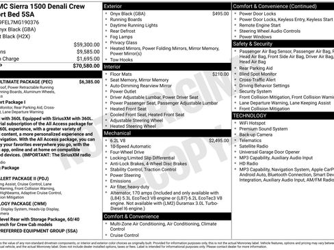 Used 2021 GMC Sierra 1500 Denali w/ Denali Ultimate Package AWD/4WD image 3