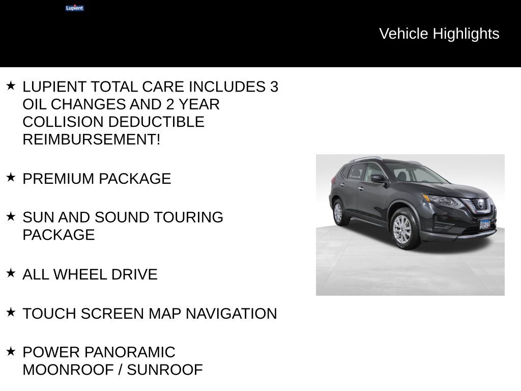 Used 2017 Nissan Rogue SV w/ Sun & Sound Touring Package AWD/4WD image 7