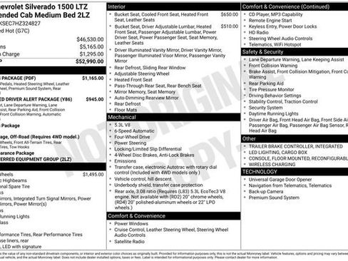 Used 2017 Chevrolet Silverado 1500 LTZ Z71 w/ LTZ Plus Package image 4