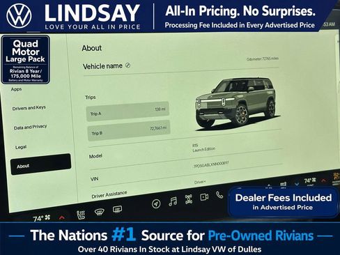 Used 2022 Rivian R1S Launch Edition AWD/4WD image 25