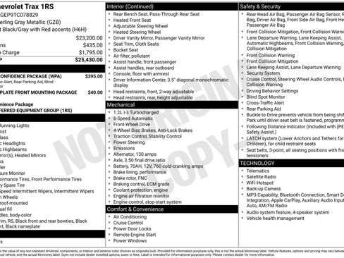 New 2026 Chevrolet Trax RS w/ Driver Confidence Package FWD image 4