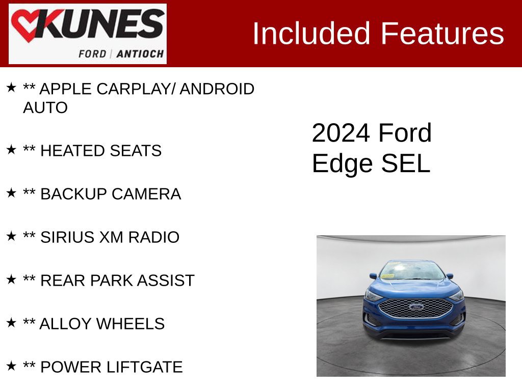 Used 2024 Ford Edge SEL AWD/4WD image 3