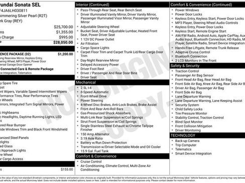 Used 2020 Hyundai Sonata SEL w/ Convenience Package image 5