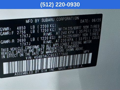 Used 2025 Subaru Outback Premium image 39