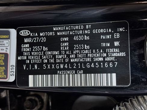 Used 2020 Kia Optima SX image 34