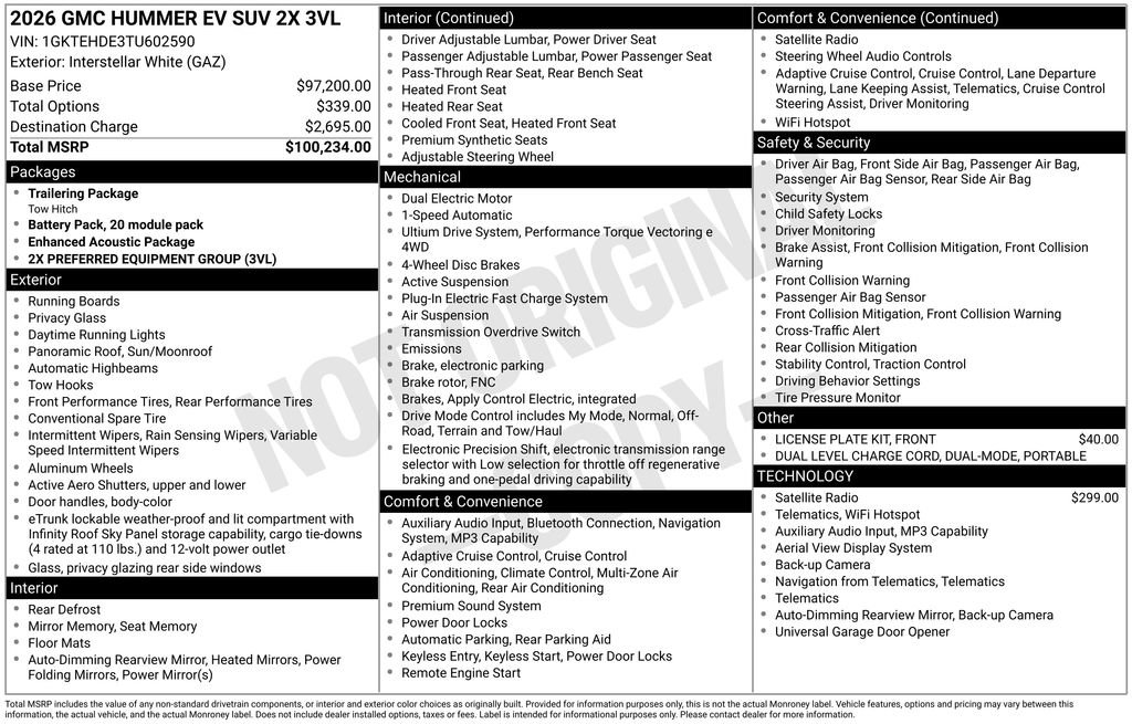 New 2026 GMC Hummer EV SUV AWD/4WD image 50