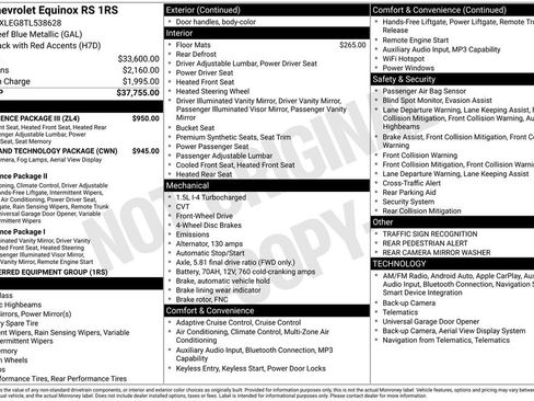 New 2026 Chevrolet Equinox RS w/ Convenience Package III FWD image 5