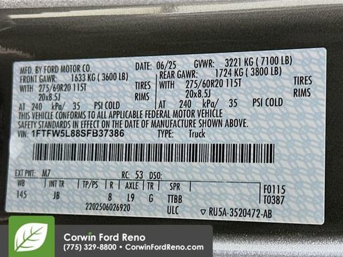 New 2025 Ford F150 Lariat w/ Equipment Group 502A High image 36