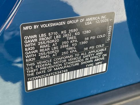 Used 2026 Volkswagen Atlas SE FWD image 31