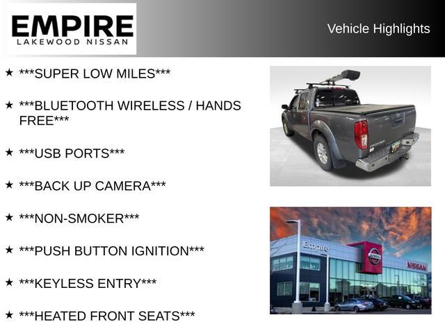 Used 2017 Nissan Frontier SV w/ SV Value Truck Package AWD/4WD image 2