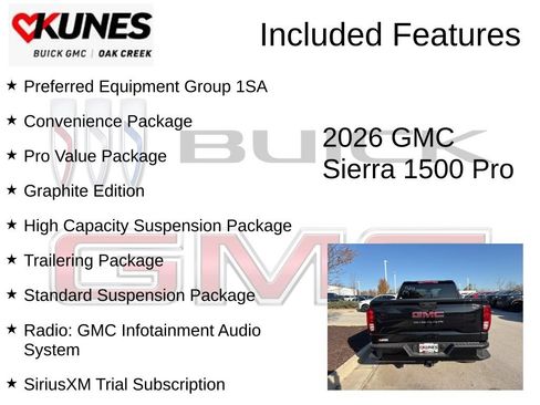 New 2026 GMC Sierra 1500 Pro w/ Graphite Edition AWD/4WD image 2
