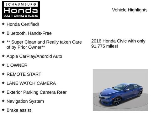 Used 2016 Honda Civic Touring image 14