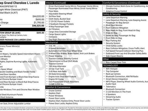 Used 2023 Jeep Grand Cherokee L Laredo w/ Trailer Tow Group (B) AWD/4WD image 6