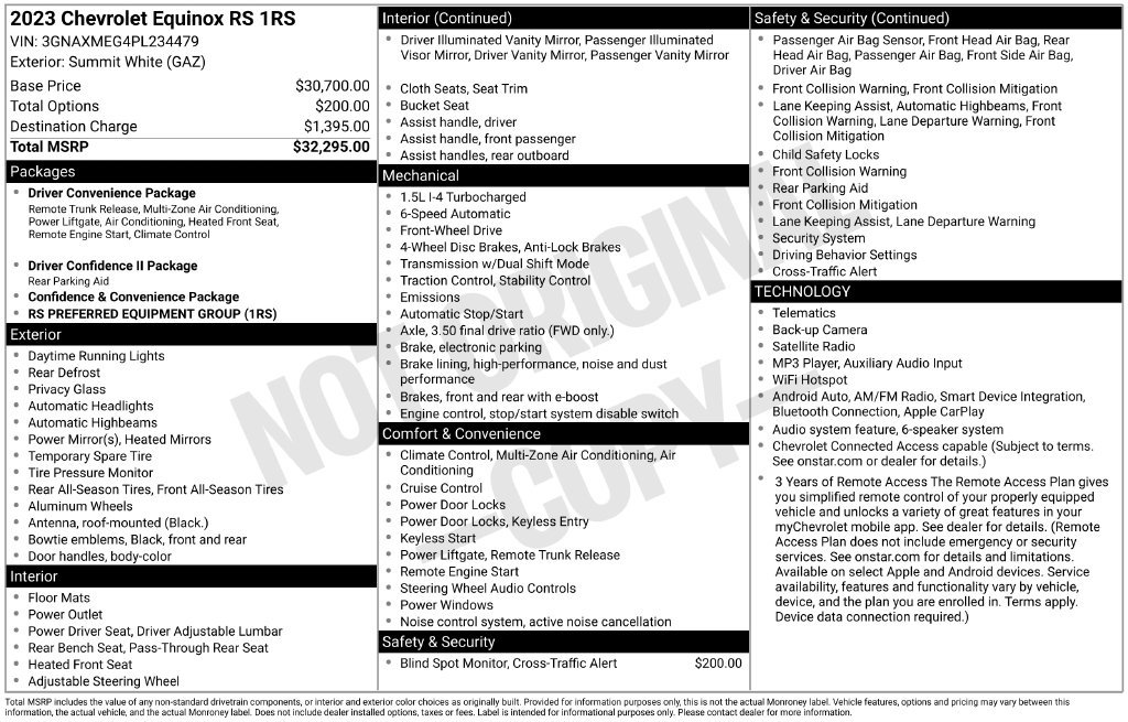 Used 2023 Chevrolet Equinox RS FWD image 28