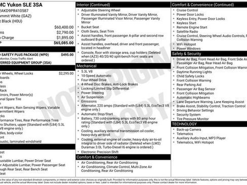 Certified 2023 GMC Yukon SLE w/ Gmc Pro Safety Plus Package AWD/4WD image 6