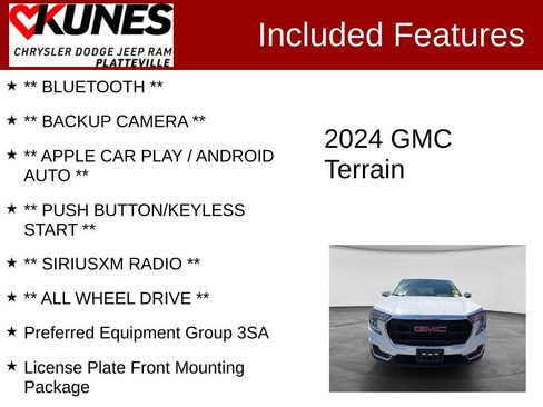 Used 2024 GMC Terrain SLE AWD/4WD image 2